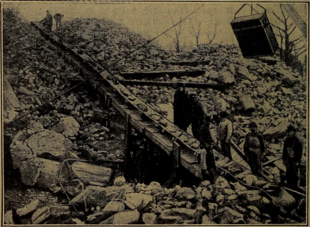 An illustration from Handbook of construction plant, its cost and efficiency, 1918, leaf 146