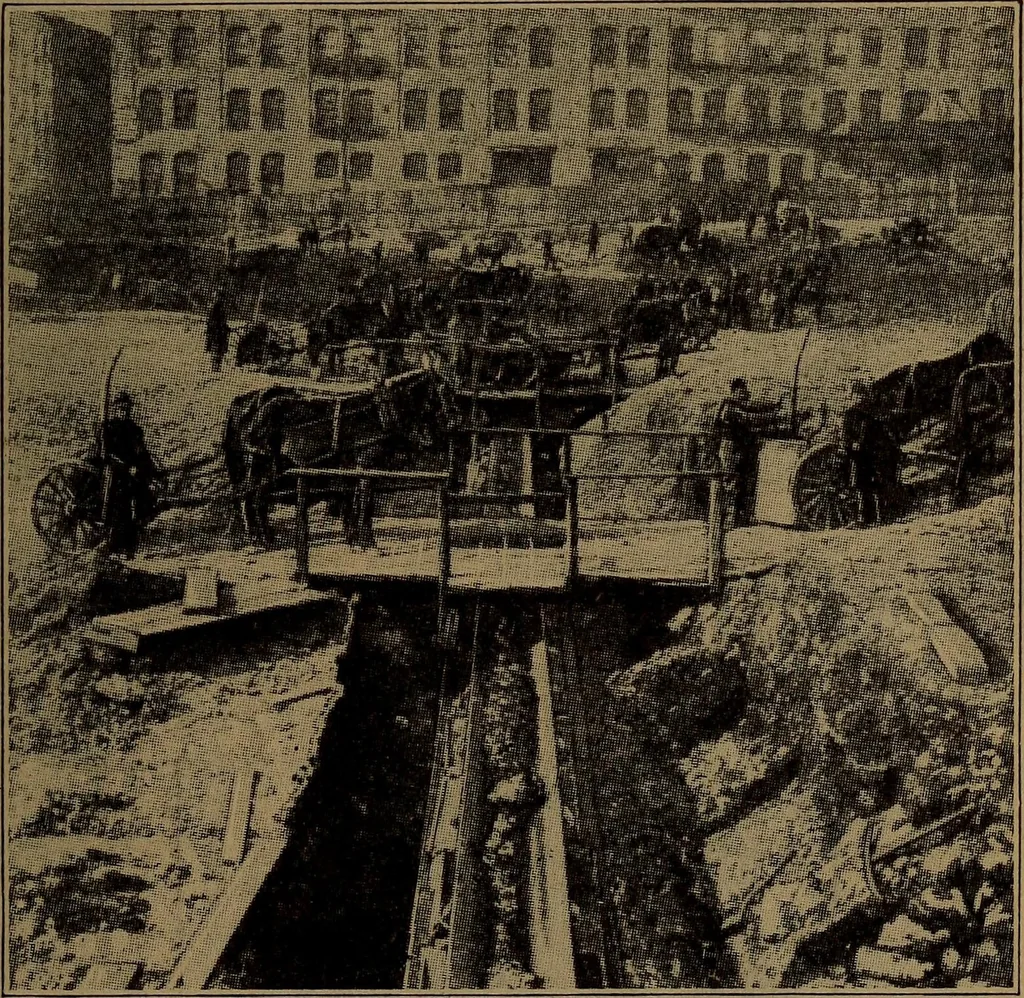 An illustration from Handbook of construction plant, its cost and efficiency, 1918, leaf 147