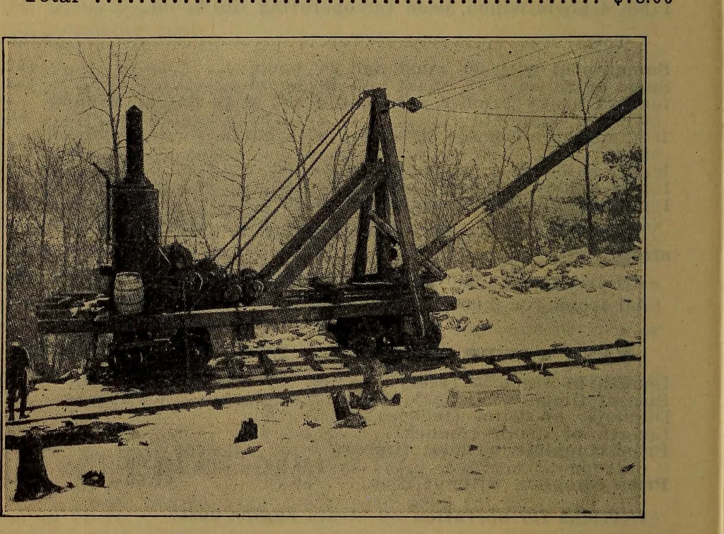 An illustration from Handbook of construction plant, its cost and efficiency, 1918, leaf 198
