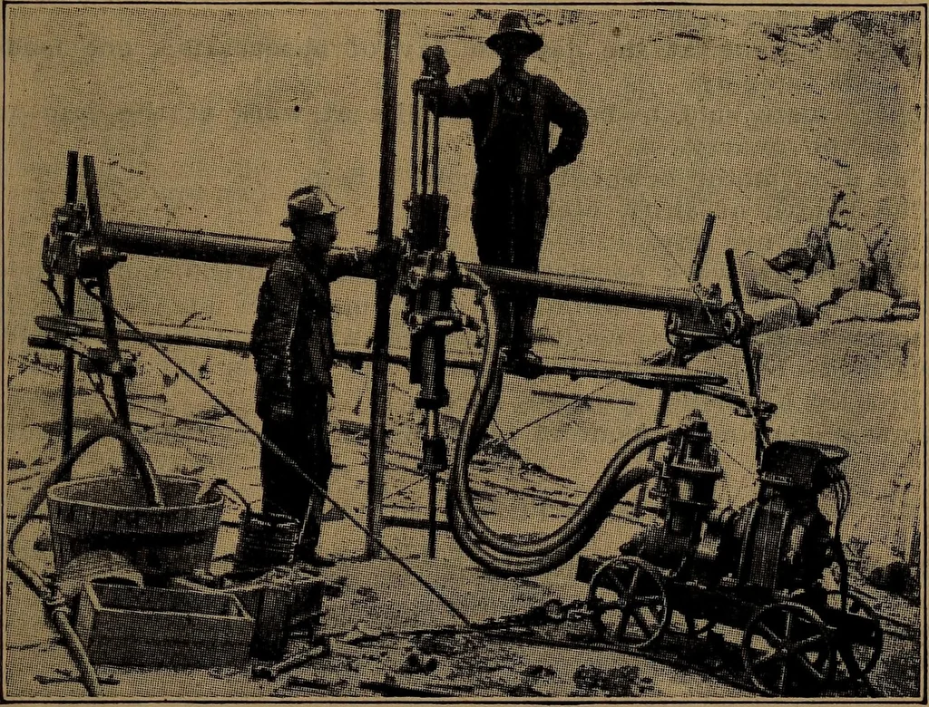 An illustration from Handbook of construction plant, its cost and efficiency, 1918, leaf 249