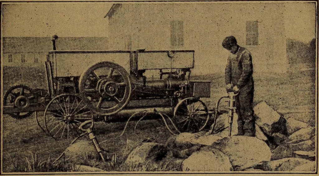 An illustration from Handbook of construction plant, its cost and efficiency, 1918, leaf 27