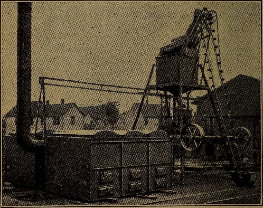 An illustration from Handbook of construction plant, its cost and efficiency, 1918, leaf 34