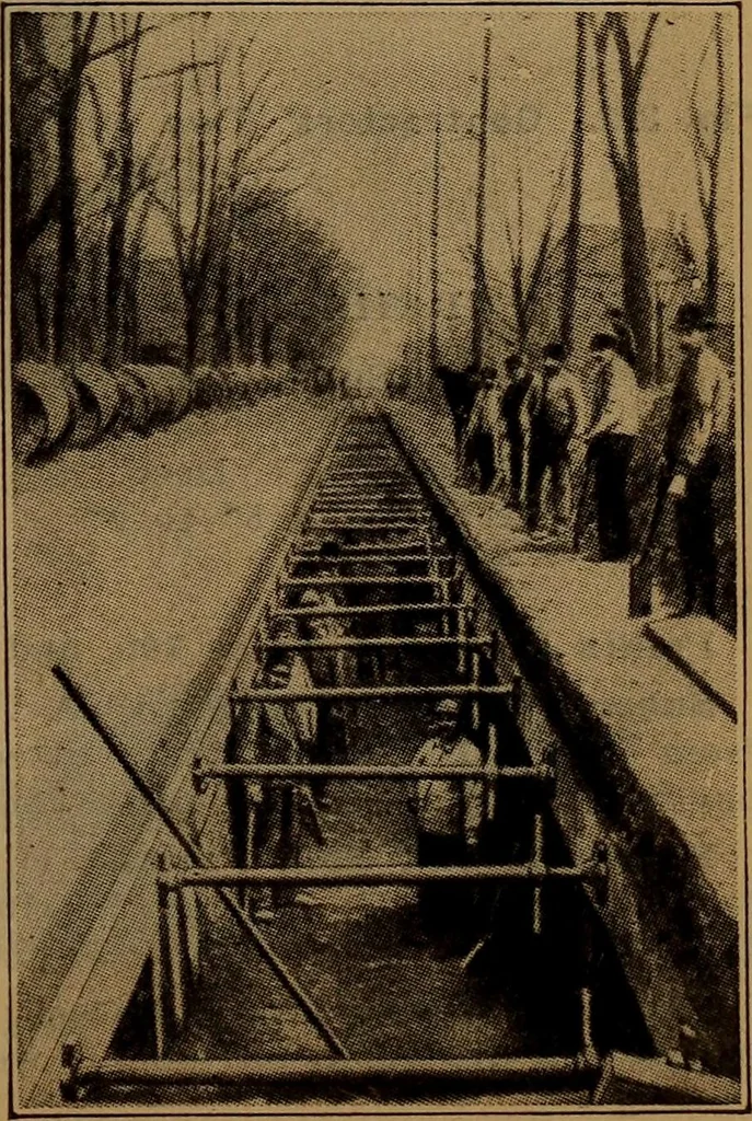 An illustration from Handbook of construction plant, its cost and efficiency, 1918, leaf 501