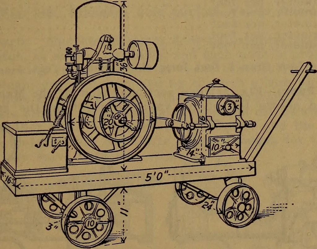 An illustration from Handbook of construction plant, its cost and efficiency, 1918, leaf 525