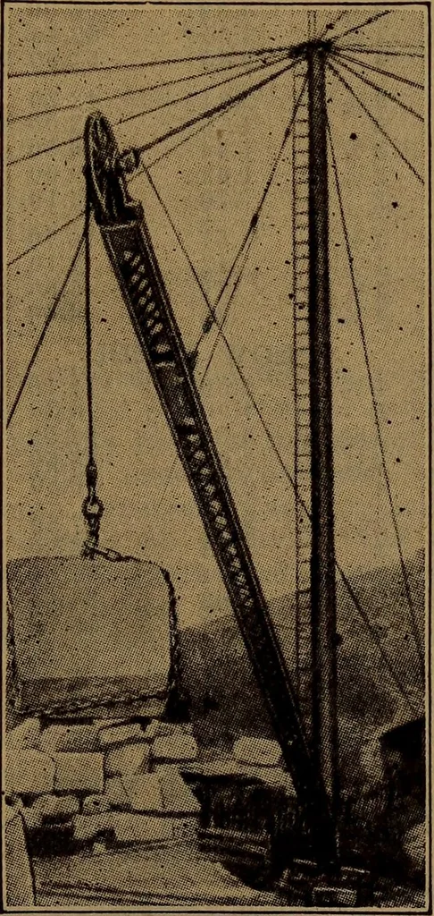 An illustration from Handbook of construction plant, its cost and efficiency, 1918, leaf 563