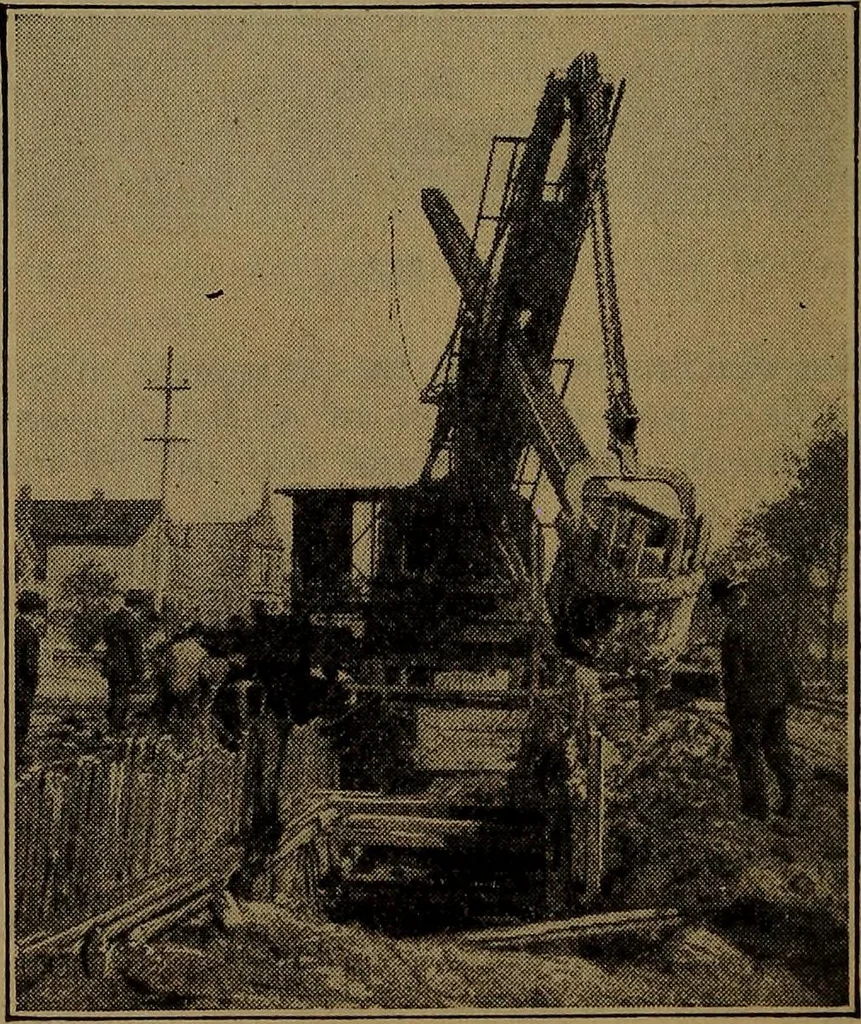 An illustration from Handbook of construction plant, its cost and efficiency, 1918, leaf 596