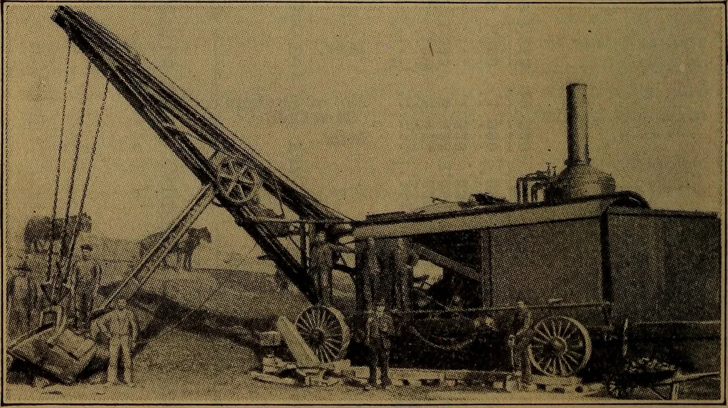 An illustration from Handbook of construction plant, its cost and efficiency, 1918, leaf 600