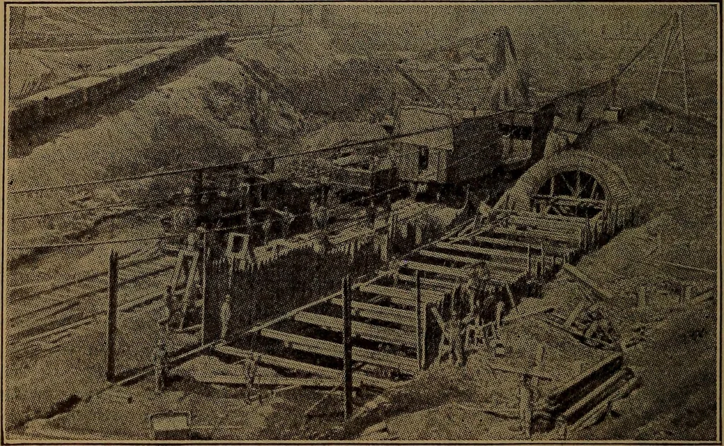 An illustration from Handbook of construction plant, its cost and efficiency, 1918, leaf 646