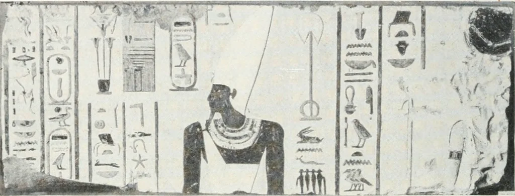 An illustration from A handbook of the Egyptian rooms .., 1918, leaf 101