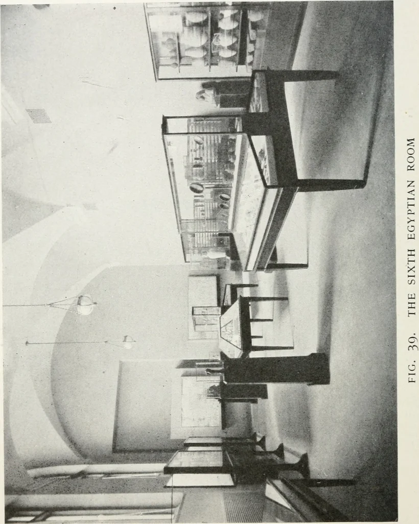 An illustration from A handbook of the Egyptian rooms .., 1918, leaf 111