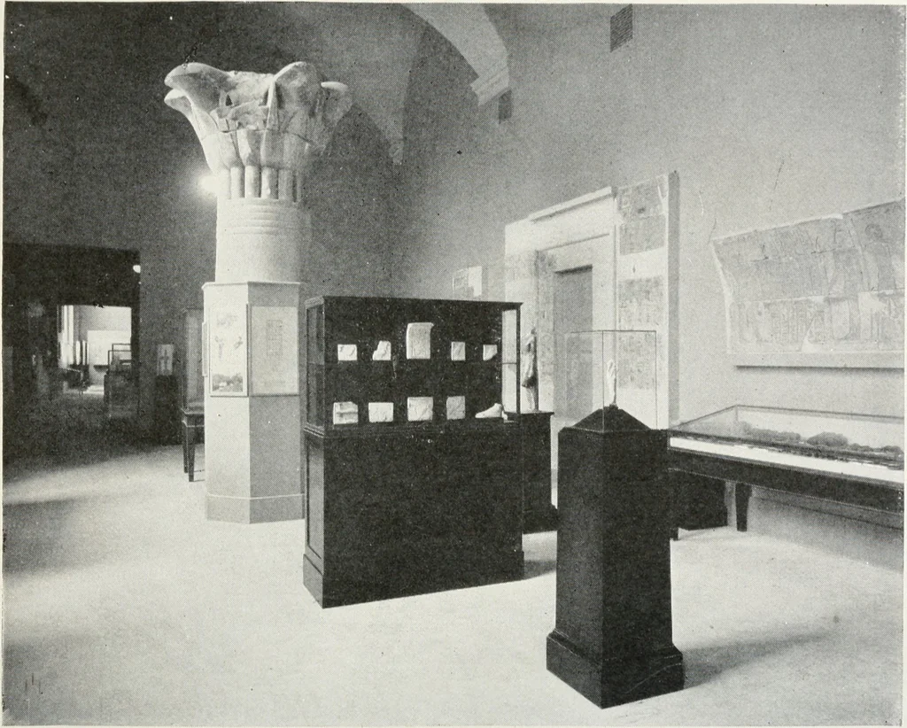 An illustration from A handbook of the Egyptian rooms .., 1918, leaf 155