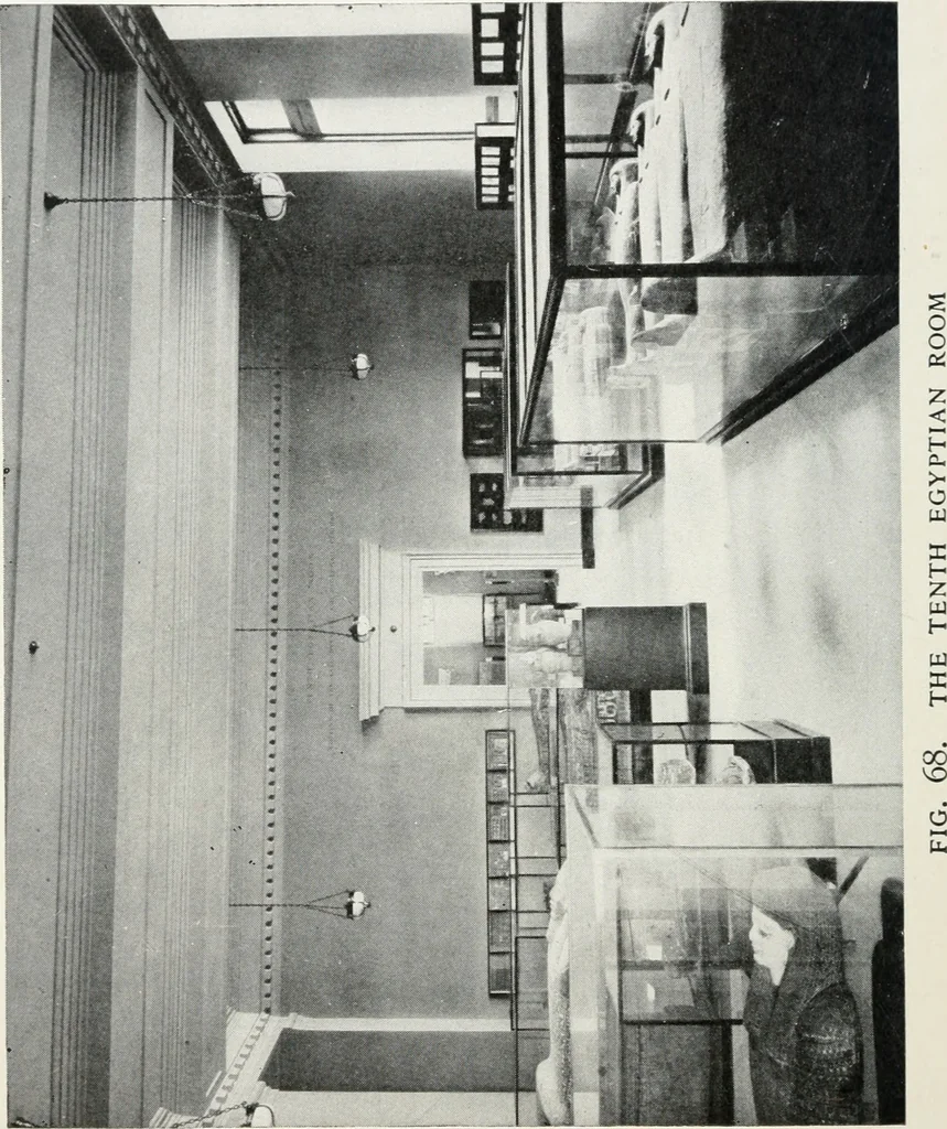An illustration from A handbook of the Egyptian rooms .., 1918, leaf 193