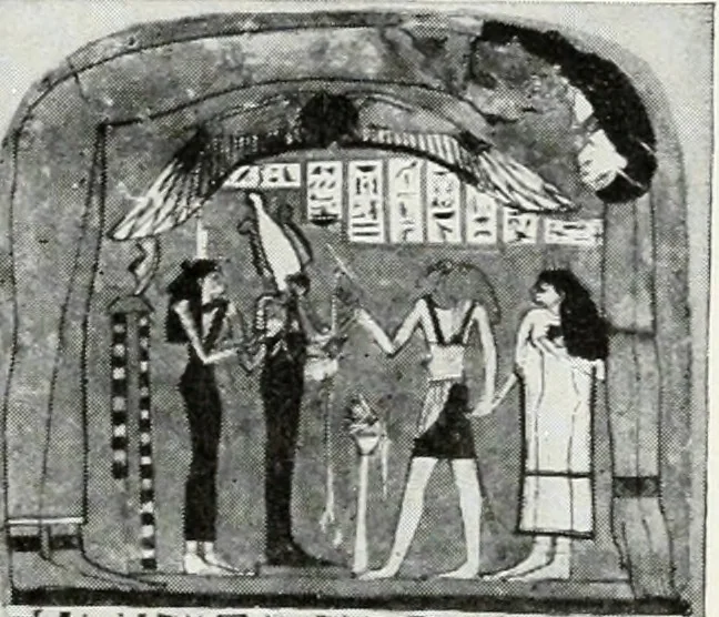 An illustration from A handbook of the Egyptian rooms .., 1918, leaf 196