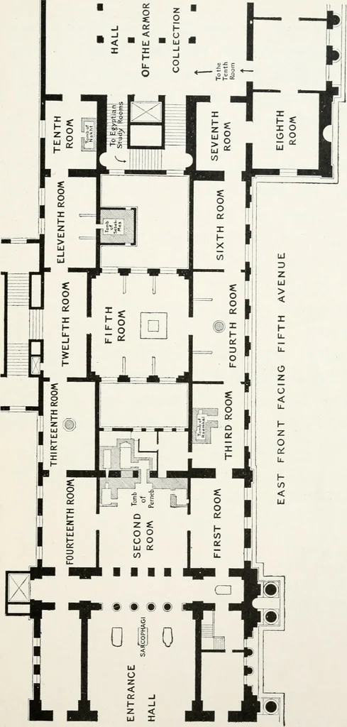An illustration from A handbook of the Egyptian rooms .., 1918, leaf 24