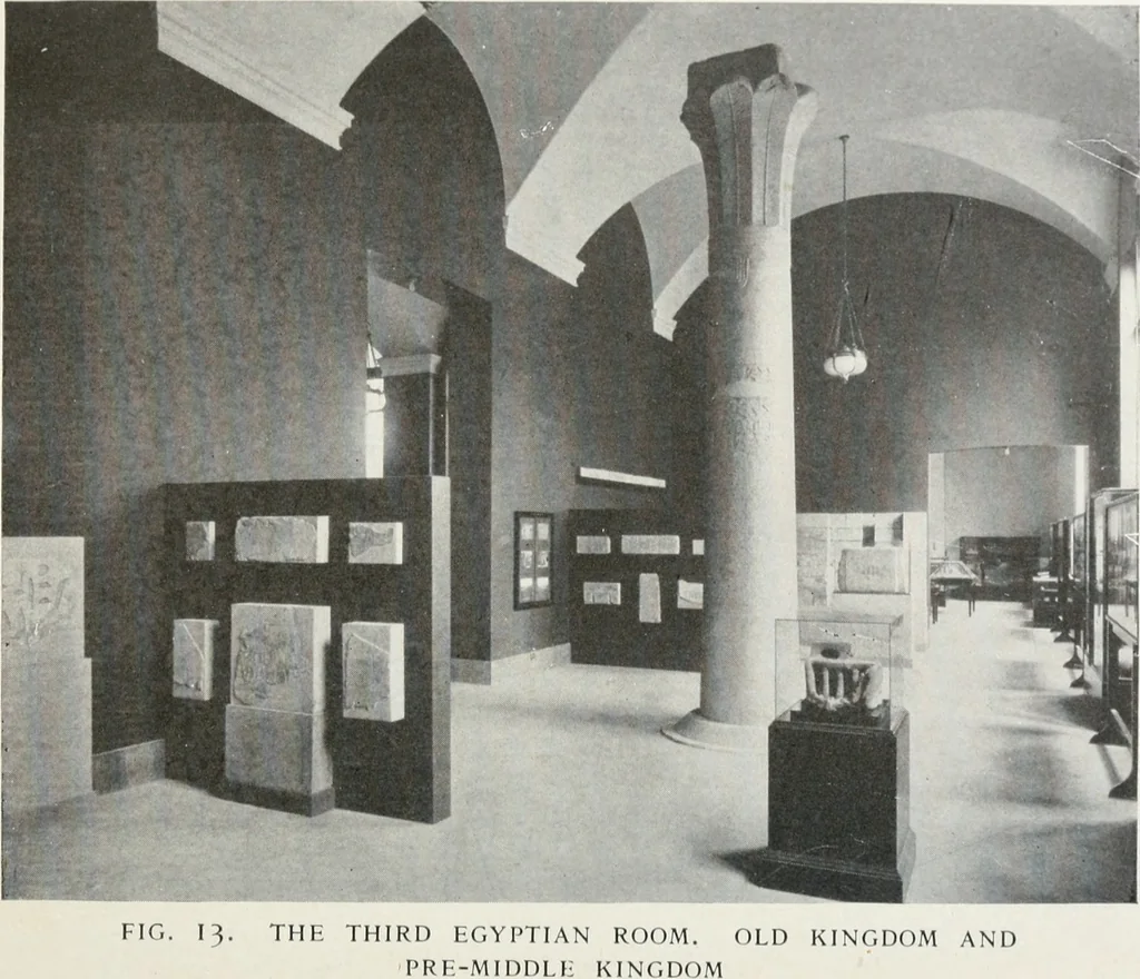 An illustration from A handbook of the Egyptian rooms .., 1918, leaf 65