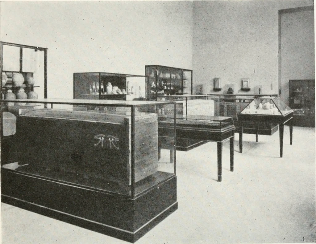 An illustration from A handbook of the Egyptian rooms .., 1918, leaf 73