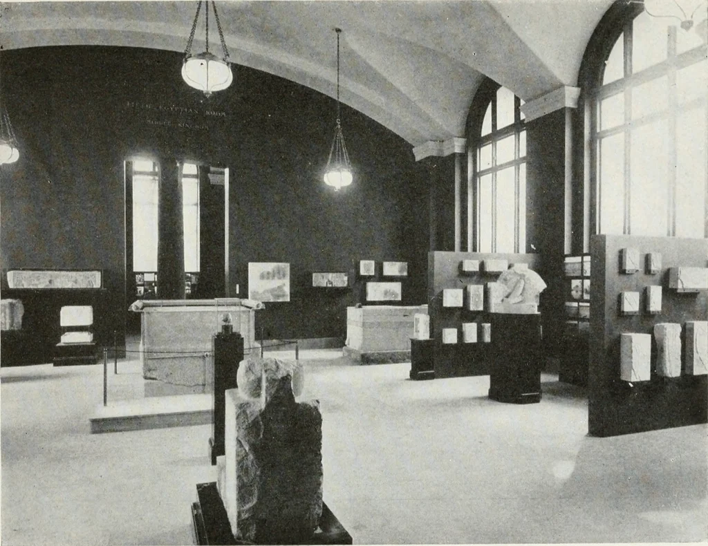 An illustration from A handbook of the Egyptian rooms .., 1918, leaf 76