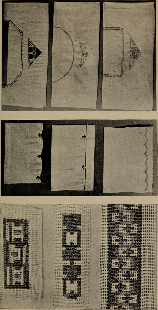 An illustration from A handbook of elementary sewing, 1915, leaf 73