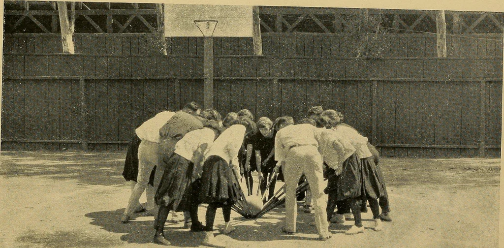 An illustration from A handbook of games and programs for church, school, and home, 1922, leaf 6