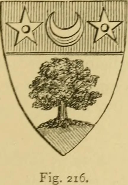 An illustration from Handbook of heraldry : with instructions for tracing pedigrees and deciphering ancient mss. : rules for the appointment of liveries, &c, 1882, leaf 114