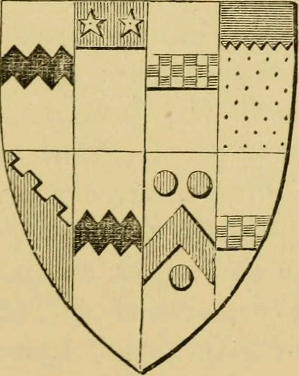 An illustration from Handbook of heraldry : with instructions for tracing pedigrees and deciphering ancient mss. : rules for the appointment of liveries, &c, 1882, leaf 174