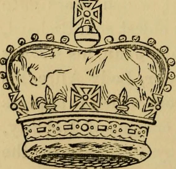 An illustration from Handbook of heraldry : with instructions for tracing pedigrees and deciphering ancient mss. : rules for the appointment of liveries, &c, 1882, leaf 185