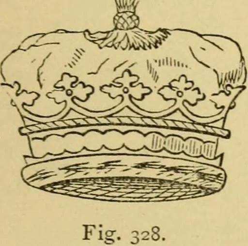 An illustration from Handbook of heraldry : with instructions for tracing pedigrees and deciphering ancient mss. : rules for the appointment of liveries, &c, 1882, leaf 186