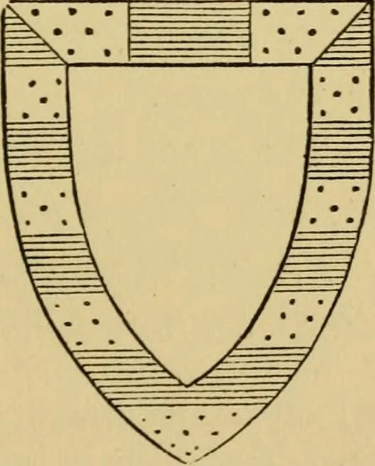 An illustration from Handbook of heraldry : with instructions for tracing pedigrees and deciphering ancient mss. : rules for the appointment of liveries, &c, 1882, leaf 232