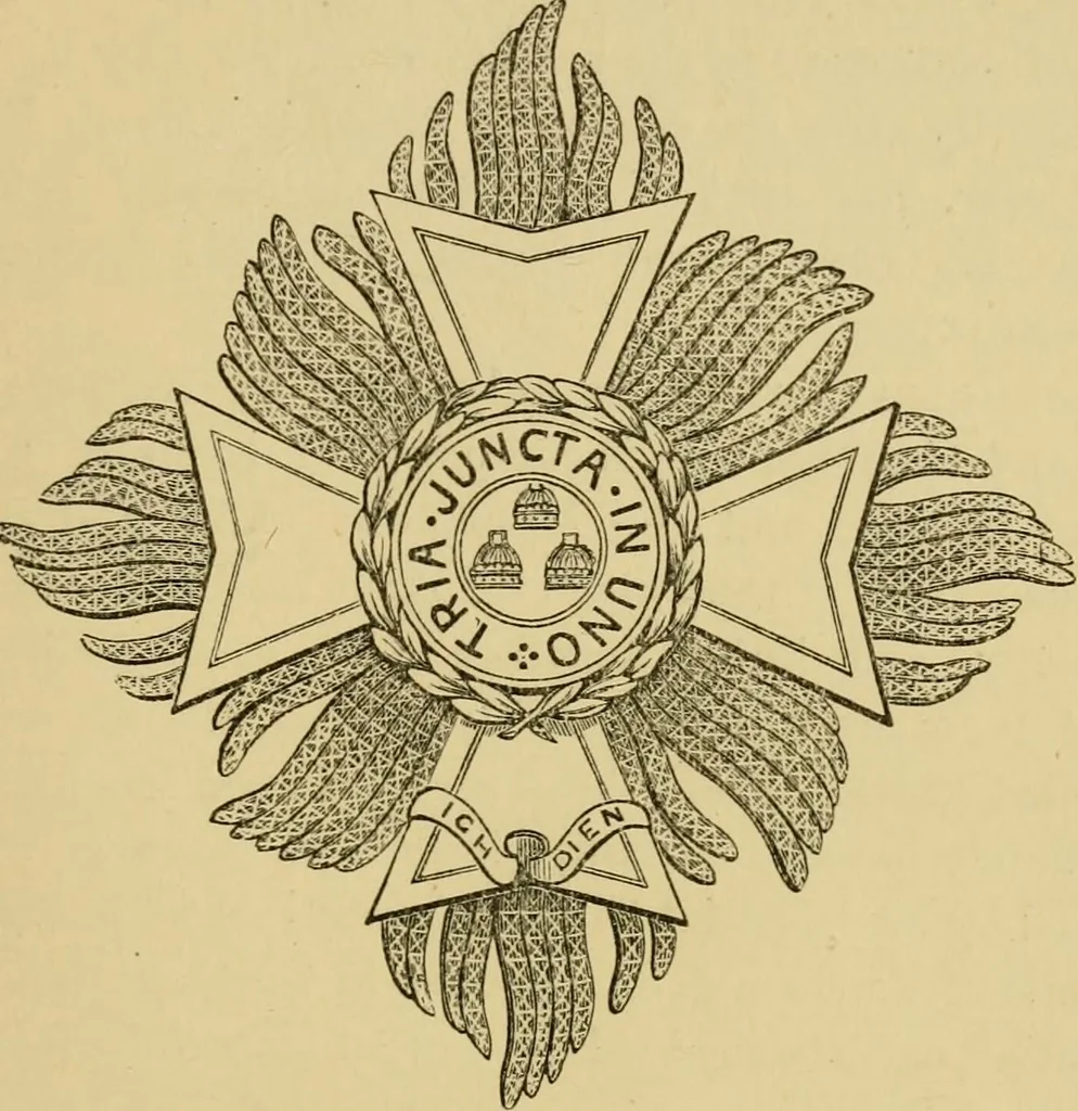 An illustration from Handbook of heraldry : with instructions for tracing pedigrees and deciphering ancient mss. : rules for the appointment of liveries, &c, 1882, leaf 256