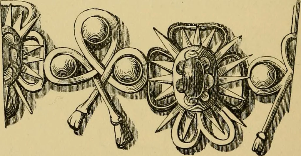 An illustration from Handbook of heraldry : with instructions for tracing pedigrees and deciphering ancient mss. : rules for the appointment of liveries, &c, 1882, leaf 265