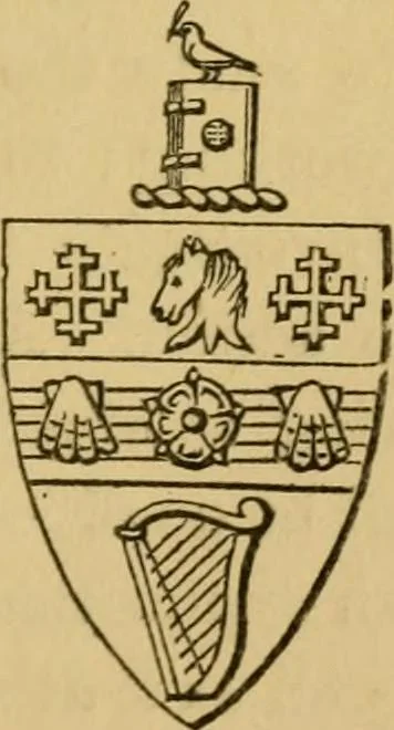 An illustration from Handbook of heraldry : with instructions for tracing pedigrees and deciphering ancient mss. : rules for the appointment of liveries, &c, 1882, leaf 44