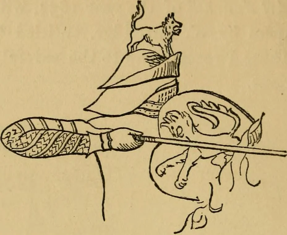 An illustration from Handbook of heraldry : with instructions for tracing pedigrees and deciphering ancient mss. : rules for the appointment of liveries, &c, 1882, leaf 47
