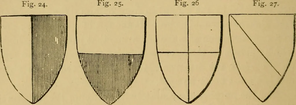 An illustration from Handbook of heraldry : with instructions for tracing pedigrees and deciphering ancient mss. : rules for the appointment of liveries, &c, 1882, leaf 51