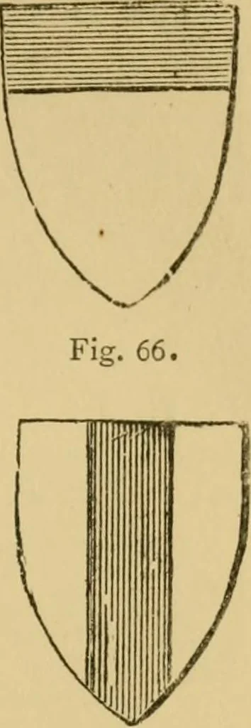 An illustration from Handbook of heraldry : with instructions for tracing pedigrees and deciphering ancient mss. : rules for the appointment of liveries, &c, 1882, leaf 62