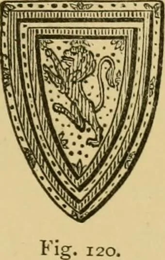 An illustration from Handbook of heraldry : with instructions for tracing pedigrees and deciphering ancient mss. : rules for the appointment of liveries, &c, 1882, leaf 74