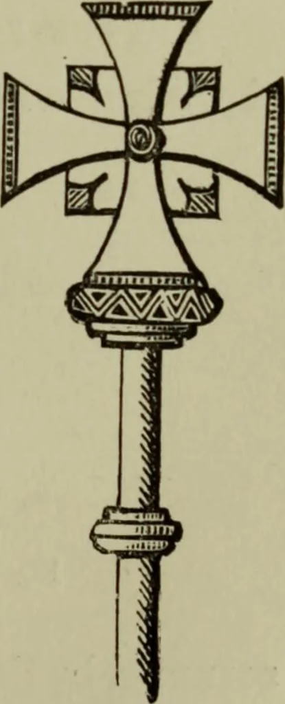 An illustration from The handbook of heraldry : with instructions for tracing pedigrees and deciphering ancient mss., also, rules for the appointment of liveries, etc. etc., 1869, leaf 112