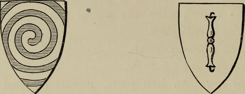 An illustration from The handbook of heraldry : with instructions for tracing pedigrees and deciphering ancient mss., also, rules for the appointment of liveries, etc. etc., 1869, leaf 115