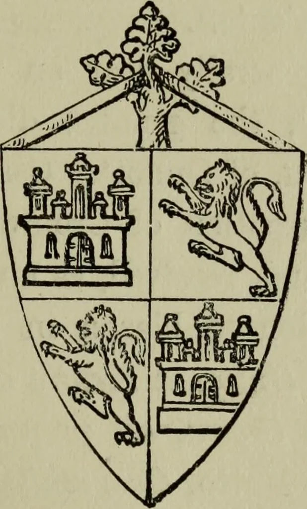 An illustration from The handbook of heraldry : with instructions for tracing pedigrees and deciphering ancient mss., also, rules for the appointment of liveries, etc. etc., 1869, leaf 164