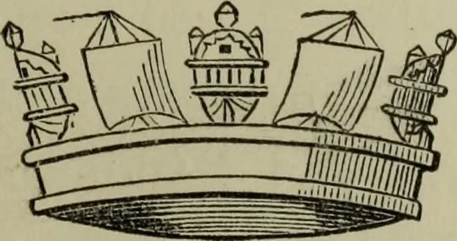 An illustration from The handbook of heraldry : with instructions for tracing pedigrees and deciphering ancient mss., also, rules for the appointment of liveries, etc. etc., 1869, leaf 174
