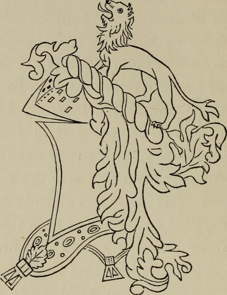 An illustration from The handbook of heraldry : with instructions for tracing pedigrees and deciphering ancient mss., also, rules for the appointment of liveries, etc. etc., 1869, leaf 183