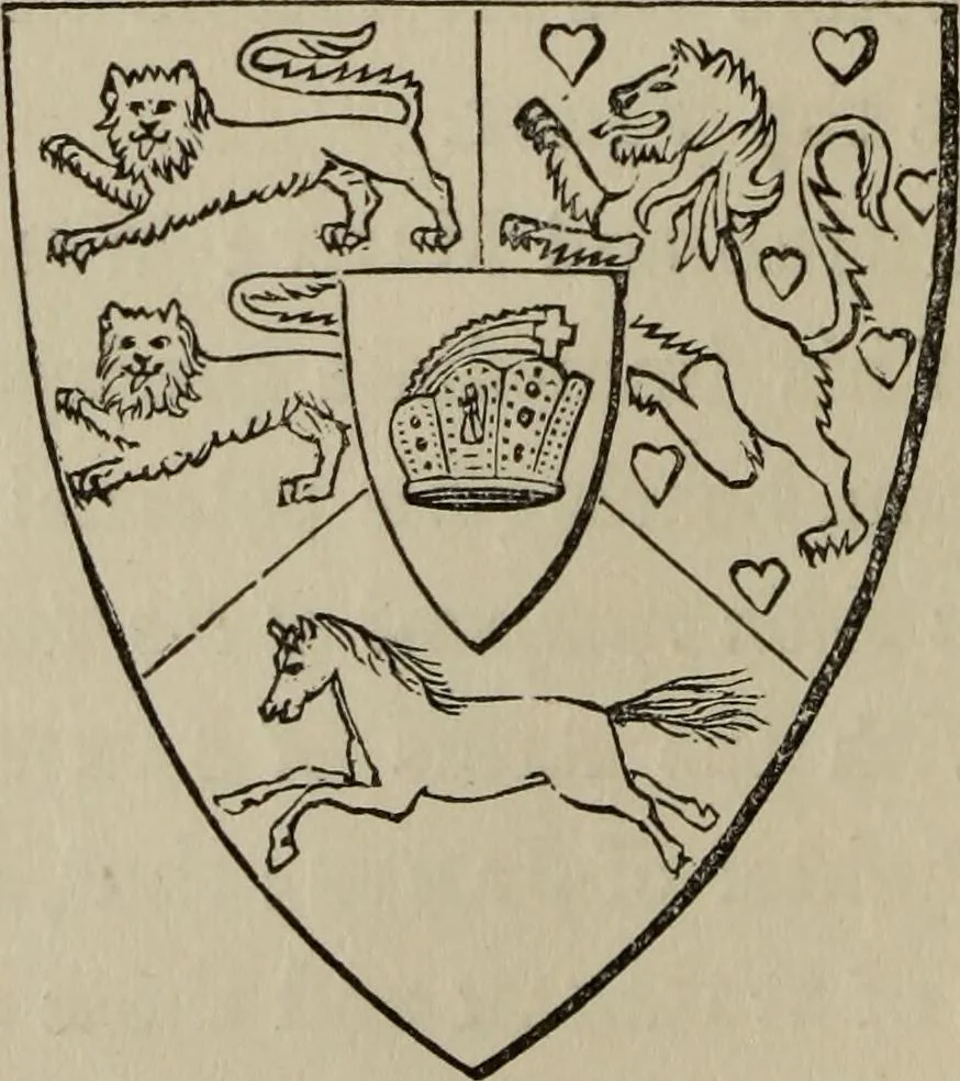 An illustration from The handbook of heraldry : with instructions for tracing pedigrees and deciphering ancient mss., also, rules for the appointment of liveries, etc. etc., 1869, leaf 225