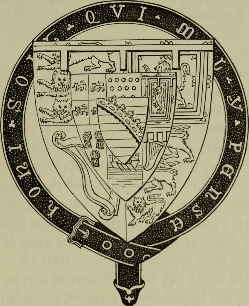 An illustration from The handbook of heraldry : with instructions for tracing pedigrees and deciphering ancient mss., also, rules for the appointment of liveries, etc. etc., 1869, leaf 230