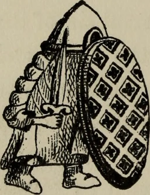 An illustration from The handbook of heraldry : with instructions for tracing pedigrees and deciphering ancient mss., also, rules for the appointment of liveries, etc. etc., 1869, leaf 27
