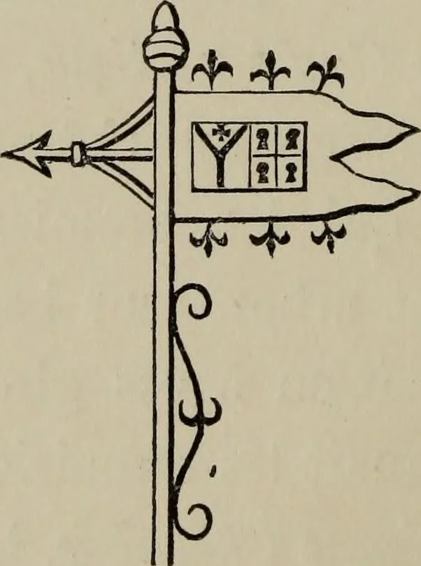 An illustration from The handbook of heraldry : with instructions for tracing pedigrees and deciphering ancient mss., also, rules for the appointment of liveries, etc. etc., 1869, leaf 275
