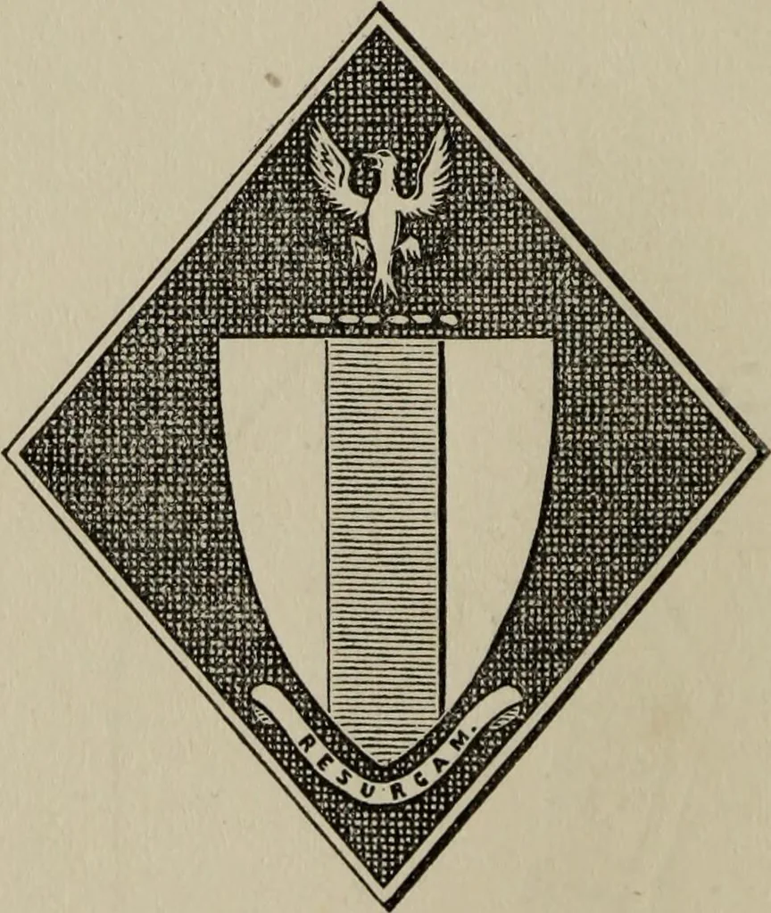 An illustration from The handbook of heraldry : with instructions for tracing pedigrees and deciphering ancient mss., also, rules for the appointment of liveries, etc. etc., 1869, leaf 295