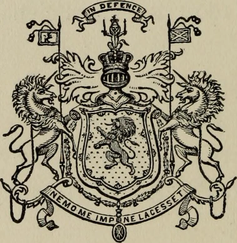An illustration from The handbook of heraldry : with instructions for tracing pedigrees and deciphering ancient mss., also, rules for the appointment of liveries, etc. etc., 1869, leaf 343
