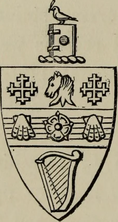 An illustration from The handbook of heraldry : with instructions for tracing pedigrees and deciphering ancient mss., also, rules for the appointment of liveries, etc. etc., 1869, leaf 43
