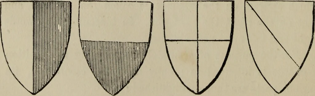 An illustration from The handbook of heraldry : with instructions for tracing pedigrees and deciphering ancient mss., also, rules for the appointment of liveries, etc. etc., 1869, leaf 49