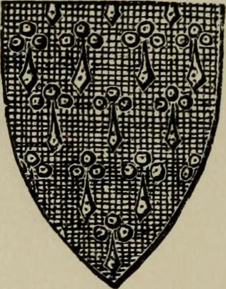 An illustration from The handbook of heraldry : with instructions for tracing pedigrees and deciphering ancient mss., also, rules for the appointment of liveries, etc. etc., 1869, leaf 57