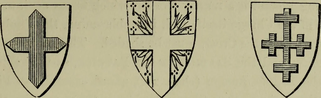 An illustration from The handbook of heraldry : with instructions for tracing pedigrees and deciphering ancient mss., also, rules for the appointment of liveries, etc. etc., 1869, leaf 66